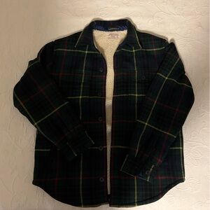 Sherpa Lined Wool Shirt Jacket